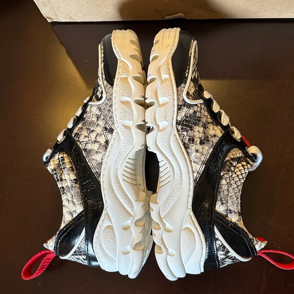 Zadig Voltaire Blaze Wild Snake Embossed Platform Sneakers Size 39 US 8 - Picture 6 of 12